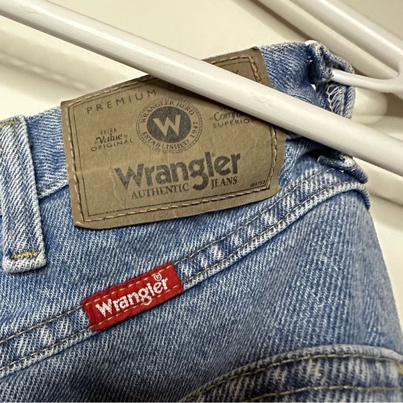 Men’s Wrangler denim blue jeans 34 X 30 - Picture 3 of 4